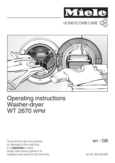 Miele wt2670 not drying deals