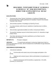 director supplemental music groups - Holmdel