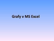 Grafy v MS Excel