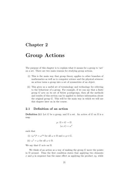 Group Actions