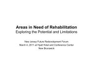 Areas in Need of Rehabilitation - New Jersey Future