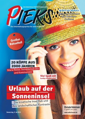 Das Regionale Patientenmagazin - Pieks 07/2015