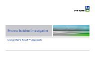 Process Incident Investigation using SCAT ES - Dnv