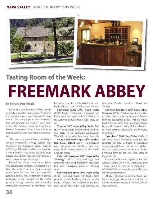 Download as a PDF - Wine Country This Week