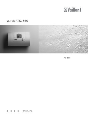 Upute za rukovanje auroMATIC560.pdf - Vaillant