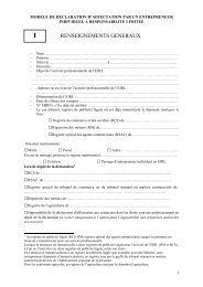 Déclaration d'affectation du patrimoine - CCI de Rouen