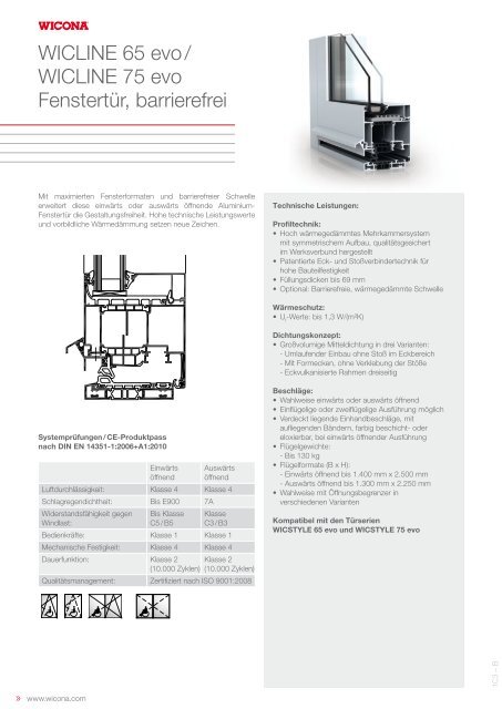 WICONA ProduktdatenblÃ¤tter - Wicona.ch