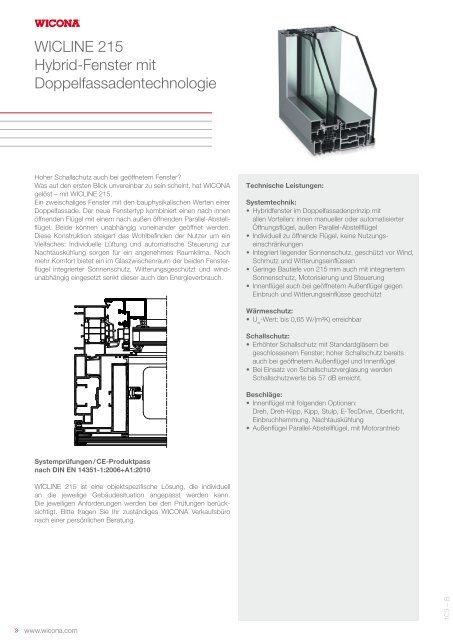 WICONA ProduktdatenblÃ¤tter - Wicona.ch