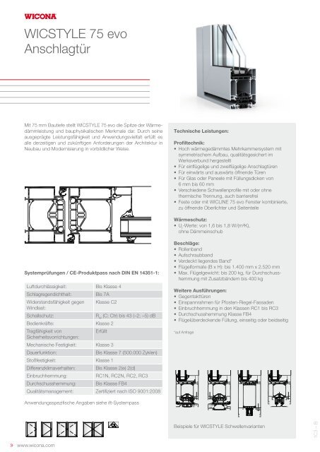 WICONA ProduktdatenblÃ¤tter - Wicona.ch