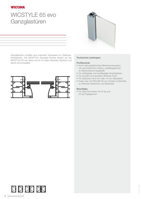WICONA ProduktdatenblÃ¤tter - Wicona.ch