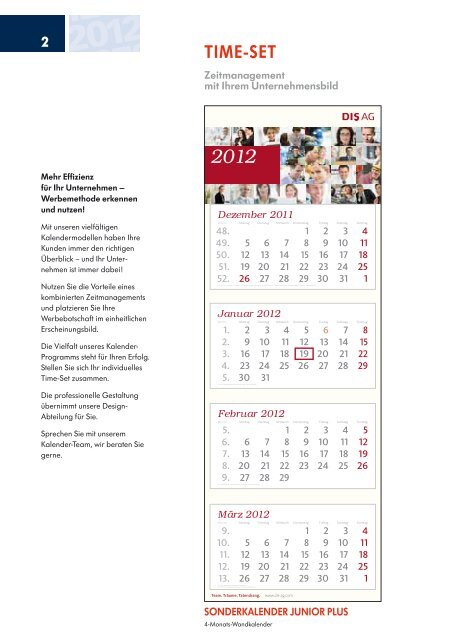 TAG FÜR TAG KALENDER 2012