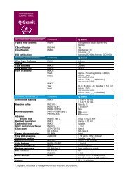 Technical Data - iQ Granit - Tarkett