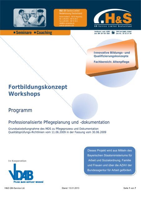 Professionalisierte Pflegeplanung und -dokumentation - Hs-digs.de