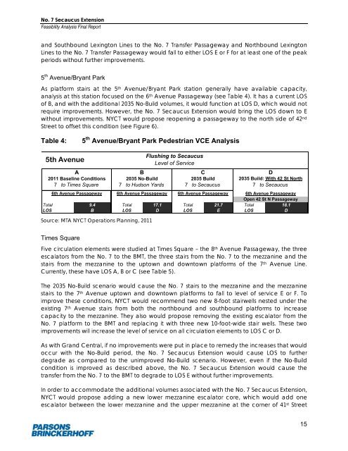 No 7 Secaucus Extension Final Report - NYCEDC