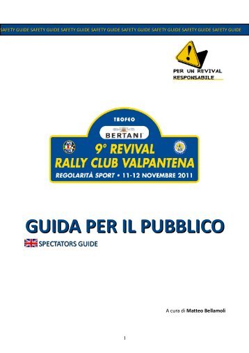 Guida dello spettatore - Rally Club Valpantena