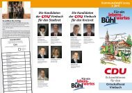 Für ein lebenswertes Vimbuch - CDU - Stadtverband Bühl