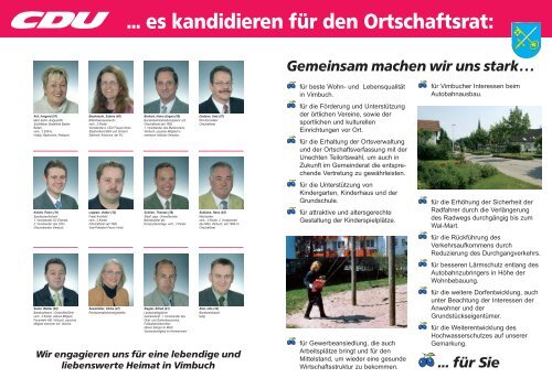 Ortschaftsrat Vimbuch -  CDU - Stadtverband Bühl