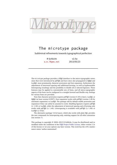 The Microtype Package Ftp