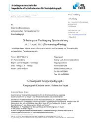 Einladung Fachtagung Sporterziehung 2012 - Arbeitsgemeinschaft ...