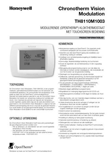 Technisch leaflet - Regelvisie