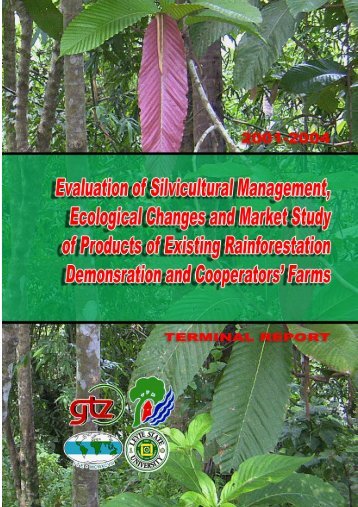 Terminal Report: Evaluation of Silvicultural ... - Rainforestation