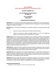 Ley de Aranceles del Estado de Sinaloa