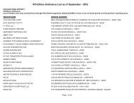 475 Ethics Ordinance List as of September - Chicago Park District