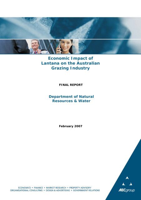 Economic Impact of Lantana on the Australian ... - Weeds Australia