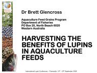 Harvesting the Benefits of Lupin Meals in Aquaculture - Lupins.org