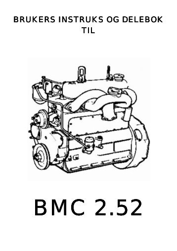 BMC 2.52 INSTRUKSJONSBOK - kd trading marin as