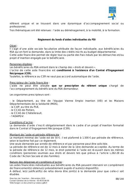 PDI - PTI 2011-2013 - Conseil GÃ©nÃ©ral de la Vienne