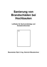 Sanierung von Brandschäden bei Hochbauten Leitfaden für ... - Mibag