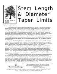 Stem Length & Diameter Taper Limits - University of Georgia