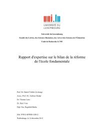 Rapport d'expertise sur le bilan de la rÃ©forme de l'Ã©cole fondamentale