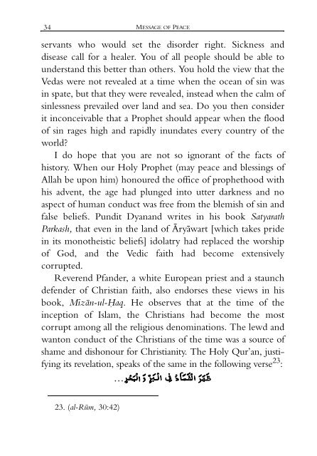 Message of Peace - Ahmadiyya Muslim Community