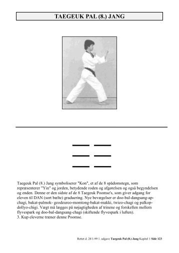 Taegeuk Pal Jang - Ballerup Taekwondo Klub