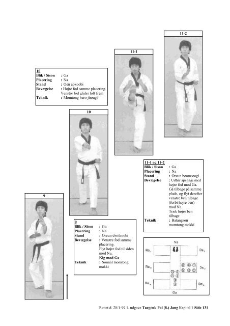 Taegeuk Pal Jang - Ballerup Taekwondo Klub