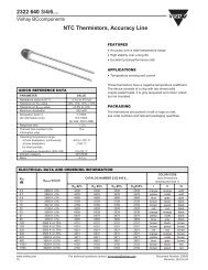 NTC Thermistors, Accuracy Line 2322 640 3/4/6.... - Olimex