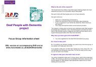 Focus Group Information Sheet - School of Nursing, Midwifery and ...