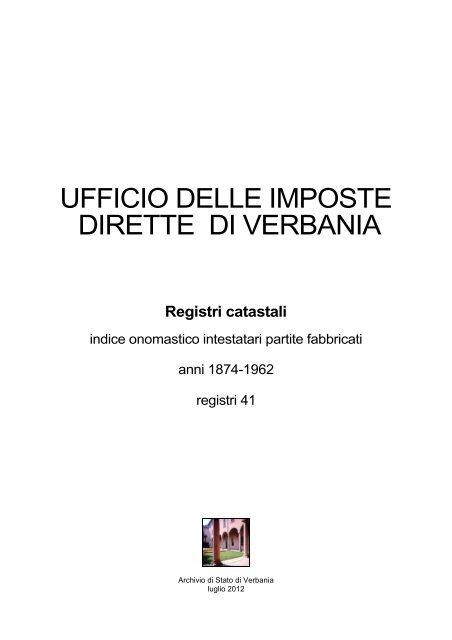UFFICIO DELLE IMPOSTE DIRETTE DI VERBANIA