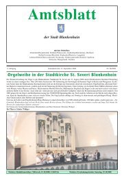 Amtsblatt - Lindenstadt Blankenhain