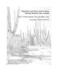 Cooperative National Park Resources Studies Unit - Arizona Native ...
