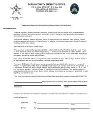 Permit to Purchase - Duplin County