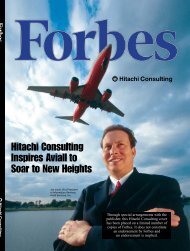 Forbes Coverwrap: Aviall - Hitachi Consulting