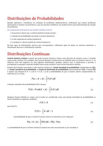 DistribuiÃ§Ãµes de Probabilidade - ContÃ­nuas - Site Prof. Bertolo
