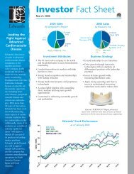 06 ED Fact Sheetr2 - Edwards Lifesciences