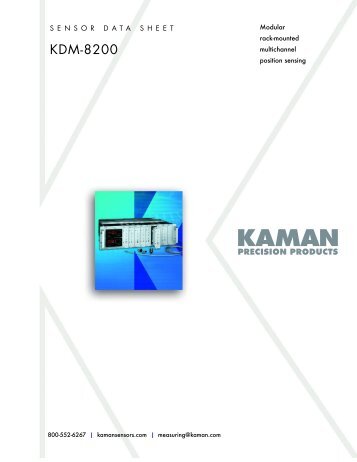 Kaman KDM-8200 data sheet - Kaman Precision | Position sensors