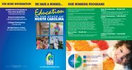 FY '07 Beneficiary Brochure - North Carolina Education Lottery