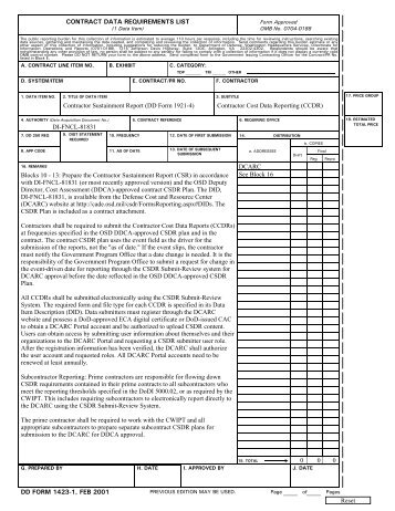 DD Form 1921-4 - dcarc