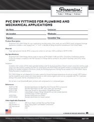 PVC DWV FITTINGS For PLUMBING AND ... - Mueller Industries